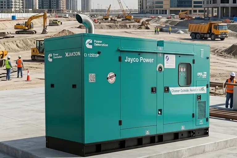 125 KVA silent diesel generator on rent — Jayco Power